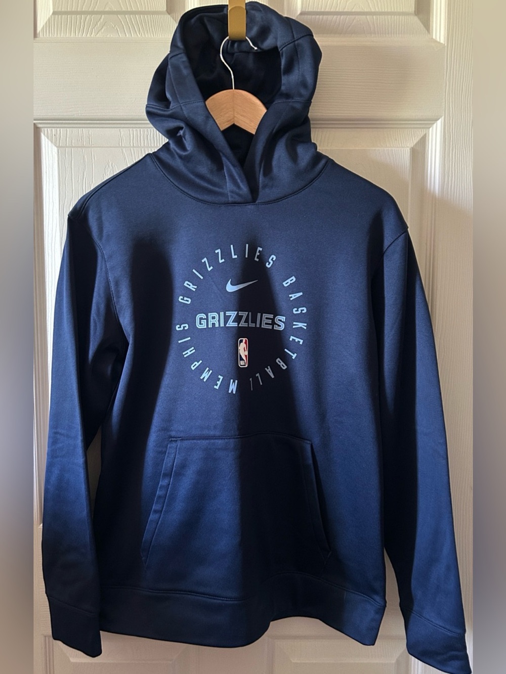 Nike Boys Dri-Fit Memphis Grizzlies Basketball Hoodie Sweatshirt Sz Large 14/16